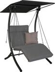 ANGERER Hollywoodschaukel 1-Sitzer Luxus Smart hellgrau | Gartenschaukel Made in