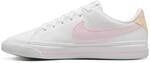 Nike Court Legacy Sneaker, White/PINK Foam-Sesame-Honeydew, 38 EU
