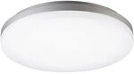 LED Deckenleuchte CIRCEL, &Oslash;40cm / H&ouml;he 6.3cm, 38W 3000K 2600lm, IP20, Silber