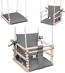 MAMOI&reg; Babyschaukel, Schaukel Indoor, Holzschaukel f&uuml;r Baby und Kinder,