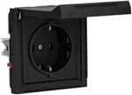 Gira 445467 Schuko-Steckdose mit Klappdeckel Gira TX_44 Anthrazit 