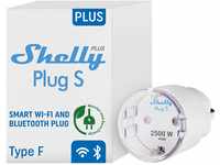 Shelly Plus Plug S - Intelligente Steckdose Funktioniert mit Alexa & Google Home,