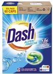 Dash Alpen Frische 3 in 1 Caps XXL-Sparpack I 60 Waschladungen I Waschmittel-Caps