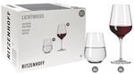 Ritzenhoff 6111011 Rotwein- und Wasserglas Set &ndash; Serie Lichtweiss &ndash; 12 St&uuml;ck