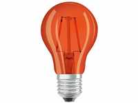 OSRAM Dekorative LED Lampe Décor mit E27 Sockel, Orange, 1500 K, 2,50 W, Ersatz für