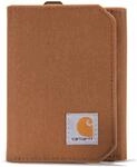 Carhartt Herren Trifold, Durable Wallets for Men, Available in Leather and Canvas