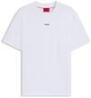 HUGO Herren Dapolino Relaxed-Fit T-Shirt aus Baumwoll-Jersey mit Logo-Print Wei&szlig; M