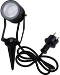 Heitronic PASAS 500031 LED-Au&szlig;enstrahler 6W Warmwei&szlig; Anthrazit