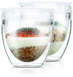Bodum Pavina to Go Bruchsicherer doppelwandiger Becher mit Deckel, 2 St&uuml;ck,