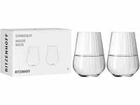 RITZENHOFF 3681002 Wasserglas Set 500 ml – Serie Sternschliff – 2 Stück mit