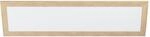 EGLO LED Panel Piglionasso mit Holz Deko-Rahmen, Deckenlampe Holz in Hell-Braun,