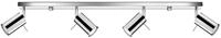 SOLLUX lighting Deckenlampe Deckenleuchte Deckenstrahler Stahl 4 Flammig Chrom...