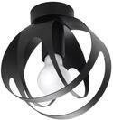Sollux Tulos Deckenlampe schwarz E27 dimmbar 16x16x21cm