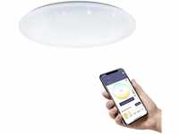 EGLO connect.z Smart-Home LED Deckenleuchte Totari-Z, Sternenhimmel Deckenlampe Ø 56