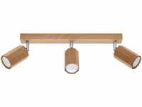 SOLLUX lighting Deckenlampe Holz Eiche Farbe achteckig Design minimalistisch...