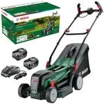 Bosch Akku-Rasenm&auml;her UniversalRotak 2x18V-37-550 (bis zu 500 m2 mit 2X 4,0 Ah