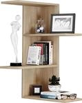 VCM Holzregal H&auml;ngend | Platzsparendes Wandboard - Ma&szlig;e: H. 77 x B. 45 x T. 45 cm 
