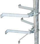 Premium X Mauerhalter 40cm Stahl verzinkt SAT Wandabstandshalter Wandbefestigung