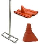 Premium X Profi X100-48 SAT Dachsparrenhalter 100 cm Mast 48 mm Stahl | Feuerverzinkt