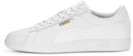 PUMA Herren Smash 3.0 L Sneaker, Puma White Puma White Puma Gold, 44.5 EU