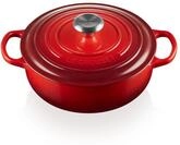 Le Creuset Sauteuse Backofen, emaillierter Gusseisen, 3,5 l, Kirschrot