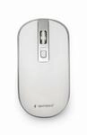 Gembird RAT&Atilde; N &Atilde; PTICO INAL&Aacute;MBRICO 800-1600 DPI, 4 BOTONES, Blanco MUSW-4B-04-WS