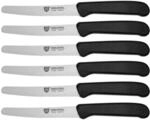 GR&Auml;WE Tafelmesser 6 St&uuml;ck, Messerset zum Schneiden, 6er Pack Br&ouml;tchenmesser,