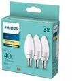 PHILIPS E14 LED Warmwei&szlig; Gl&uuml;hbirne 3er Pack 40W - Energiesparende Matte E14...
