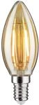 Paulmann 330028740 LED Lampe Kerze Filament E14 DC 24V 140lm 2W 1900K Gold dimmbar
