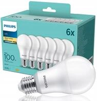 PHILIPS LED Classic E27 Lampen 6-er Pack 13W (100 W), matte LED Lampen mit