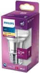 Philips LED Classic E27 Lampe, 40 W, Reflektor, R63, silber, warmwei&szlig;, 1 St&uuml;ck (1er