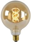 LUCIDE G125 - Gl&uuml;hfadenlampe - &Oslash; 12,5 cm - LED Dim. - E27-1x4,9W 2200K - Amber