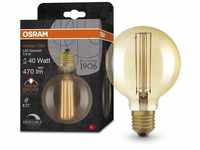 OSRAM Lamps Vintage 1906 -Lampe Gold-Tönung,5,8W,470lm,Kugel-Form 95mm