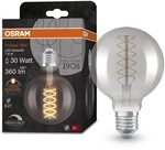OSRAM Lamps 1906 LED-Lampe mit Smoke-T&ouml;nung, 7,8W, 360lm, Kugel-Form mit 95mm