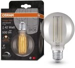 Osram Lamps Vintage 1906 LED-Lampe mit Smoke-T&ouml;nung,11W,500lm,Kugel-Form 95mm