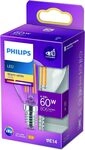 Philips LED Classic E14 Lampe (60 W), LED Lampe mit warmweißem Licht, Philips LED Classic E14 Lampe (60 W), LED Lampe mit warmweißem Licht,