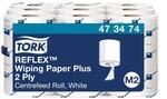 Tork Reflex&trade; Starke Mehrzweck-Papierwischt&uuml;cher Wei&szlig; M3, 9 x 67 m, 200 Blatt,