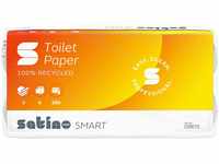 Satino Toilettenpapier 3-lagig - weiß mit 250 Blatt je Klorolle - aus 100%