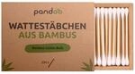 pandoo Bambus Wattest&auml;bchen, 4er-Pack mit 800 St&uuml;ck, Bambusstiel und...
