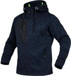 Leibw&auml;chter Unisex Strickjacke Casual-Line &ndash; Marine &ndash; Gr. 4XL &ndash; Zip Hoodie mit