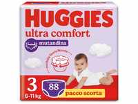 Huggies Ultra Comfort-Windelhöschen, Größe 3 (6-11 kg), Packung mit 88