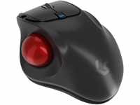 KeySonic Wireless Trackball Maus, Ergonomisch, Kabellos, Präzise & Einfache