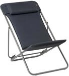 Lafuma MOBILIER - Gepolsterter Klapp-Liegestuhl mit Kopfkissen - Maxi Transat + -