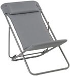 Lafuma MOBILIER - Gepolsterter Klapp-Liegestuhl mit Kopfkissen - Maxi Transat + -