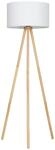 Briloner Leuchten - Stehleuchte, Wohnzimmerlampe, Stoffschirm in wei&szlig;, E27, inkl.