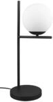 Trio Leuchten Tischleuchte Pure 502000132, Metall Schwarz matt, Glas wei&szlig;,...
