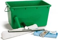 UNGER PRO Fensterreiniger 5in1 Complete Set, Fensterwischer, Fensterabzieher, 12 l