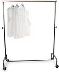 GERSO Mobiler Industriekleiderst&auml;nder 140-195cm Breite h&ouml;henverstellbar mit Rollen