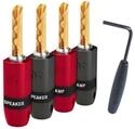 audioquest Banana SureGrip-300 BFA Gold 4-er Pack