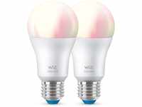WiZ Tunable White & Color LED Lampe, E27, 60 W, dimmbar, 16 Mio. Farben, smarte